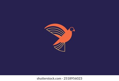 Dove Bird Icon Vector Logo Design