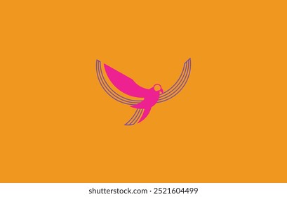 Dove Bird Icon Vector Logo Design