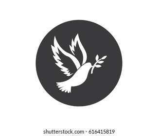 Dove Bird Logo Stock Vector (Royalty Free) 616415819