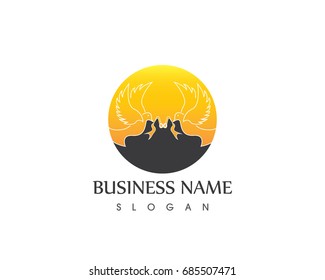 Dove Bird Logo Design Template