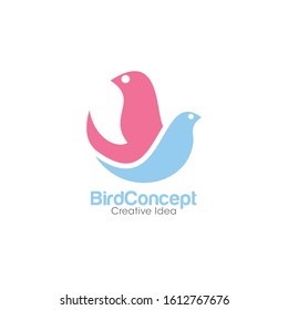 Dove Bird Logo and Icon Vector Template