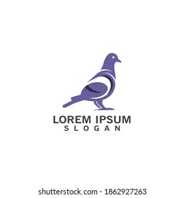 DOVE bird logo simple modern vector animal illustration template design