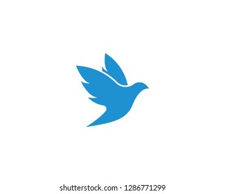 Dove bird Logo Template vector illustration