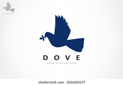 Dove Bird logo vector. Animal design.