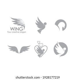 Dove bird logo vector design