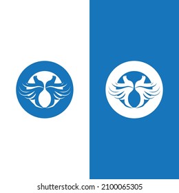Dove bird logo vector design illustration