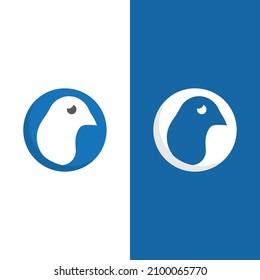 Dove bird logo vector design illustration