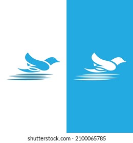 Dove bird logo vector design illustration