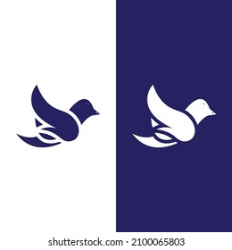Dove bird logo vector design illustration