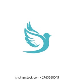 dove bird minimalist vector design