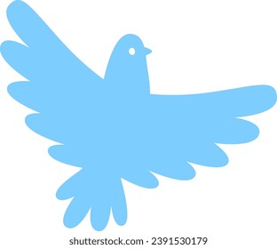 Dove Bird Peace Silhouette Vector Illustration