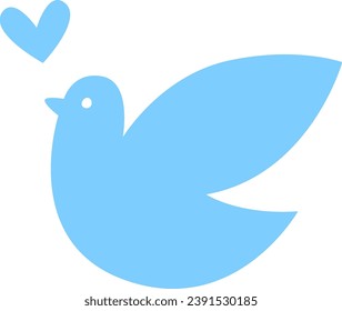 Dove Bird Peace Silhouette Vector Illustration