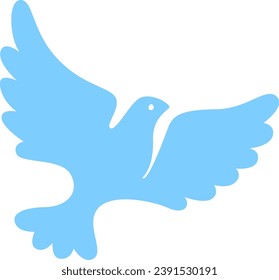 Ilustración del vector de silueta Dove Bird Peace