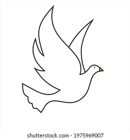 dove bird vector art design