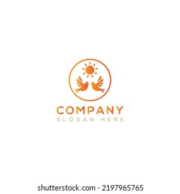 Dove bird Vector art logo design