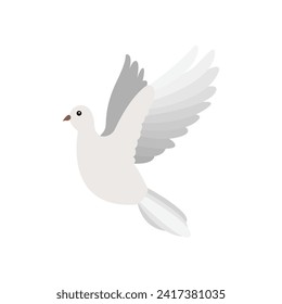Dove bird vector emoji symbol olive branch