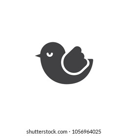 Dove Bird Vector Icon. Filled Flat Sign For Mobile Concept And Web Design. Flying Bird Simple Solid Icon. Symbol, Logo Illustration. Pixel Perfect Vector Graphics