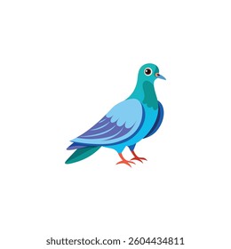 Dove bird vector image on white isolated background