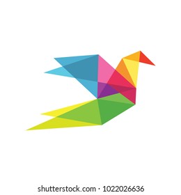 Dove bird vector logo stock vector