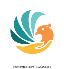 Dove bird vector logo stock vector