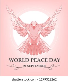 Dove bird wolrd peac day . EPS10 