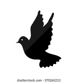 Dove Peace Dove Icon Black White Stock Vector (Royalty Free) 475089610