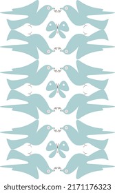 Dove and Butterfly Patten Step and Repeat