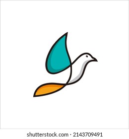 dove character logo design for your identity