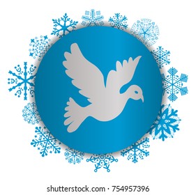 dove christmas icon