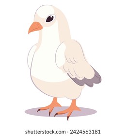 Dove of colorful set. This illustration brings the beauty of a street dove to vivid life through its colorful depiction, adding a touch of whimsy and elegance. Vector illustration.