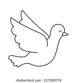 Dove design, Bird animal peace freedom nature pigeon hope love and religion theme Vector illustration