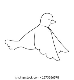 Dove design, Bird animal peace freedom nature pigeon hope love and religion theme Vector illustration