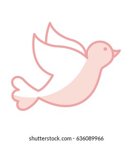dove drawing isolated icon
