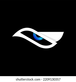 Dove and Eye logo design concept.