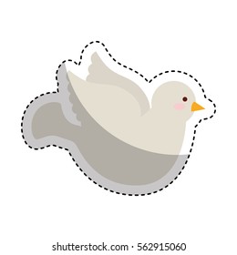 dove first communion icon vector illustration design