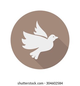 Dove in the flat style