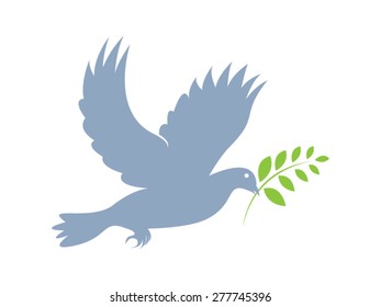 Dove flying illustration