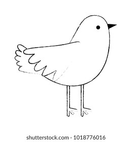 dove flying isolated icon