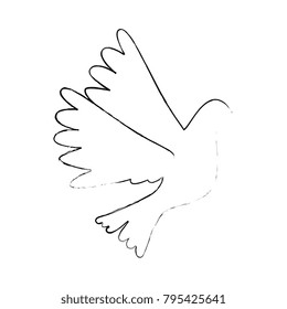 dove flying isolated icon