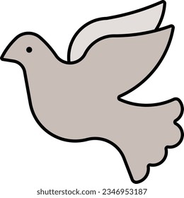 dove freedom peace branch bird Outline