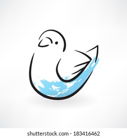 dove grunge icon