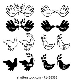 dove hand peace
