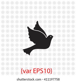 Dove icon. 