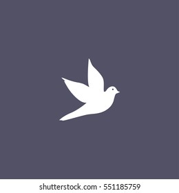 Dove Icon. Bird Sign