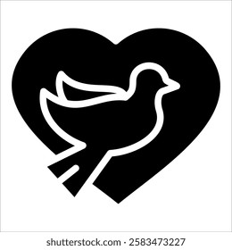 Dove Icon Element For Design