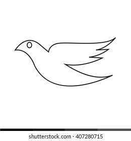 Dove icon Illustration design