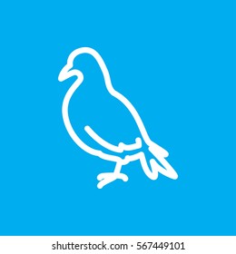 dove icon illustration isolated vector sign symbol