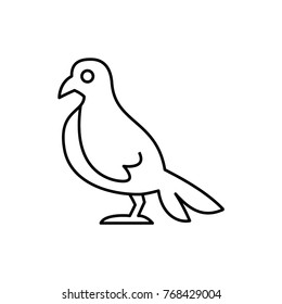 dove icon illustration isolated vector sign symbol
