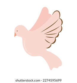 dove icon isolated white background