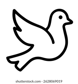 Dove icon on white background vector
Vector icon